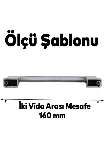 Metal Krom Mobilya Çekmece Mutfak Dolabı Dolap Kapak Kulbu - 160 mm fiyatları