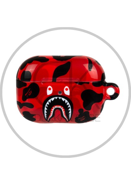 Kırmızı Baskılı Airpods Kılıfı - DK216 - Airpods 1. Nesil