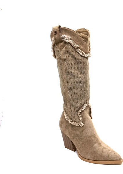 Pierre Cardin Vizon Western Kadın Çizme Ayakkabı fırsatları