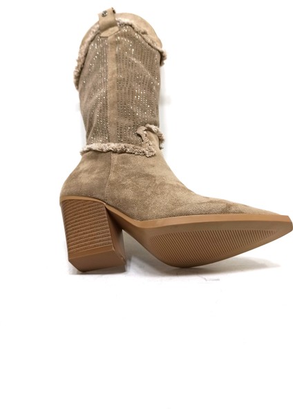 Pierre Cardin Vizon Western Kadın Çizme Ayakkabı indirimleri