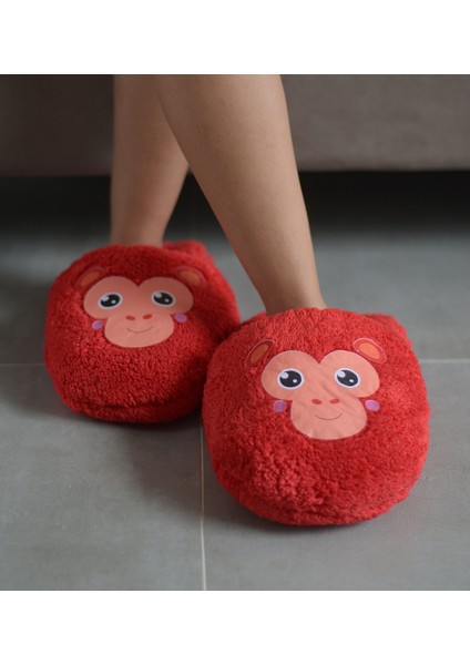 Sevimli Hayvan Desenli Salaş Boyut Pelüş Terlik fırsatları