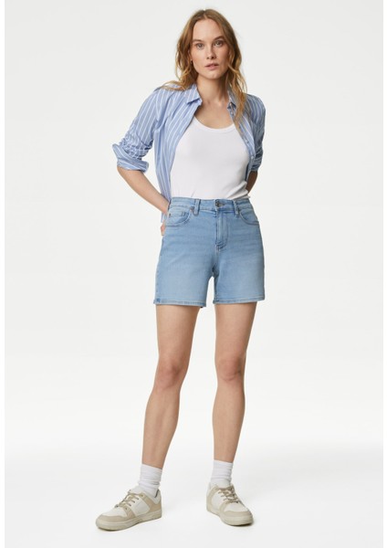 Regular Fit Denim Şort