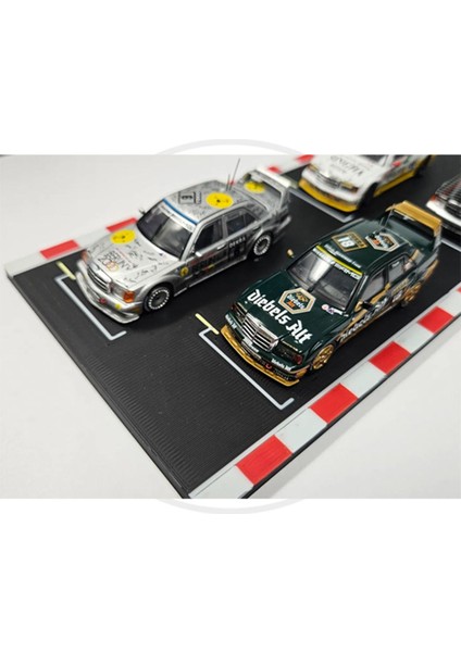 1:64 Yarış Pisti Başlangıç Diorama Model Racing Track Starting Diecast - Araç Dahil Değildir.