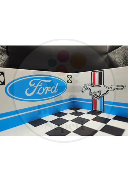 1:64 Ford Shelby Diorama Garaj Parking Diecast - Araç Dahil Değildir. modelleri