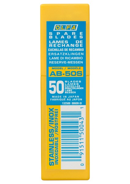 : Paslanmaz Dar Maket Bıçağı Yedeği (50' Li Tüp)