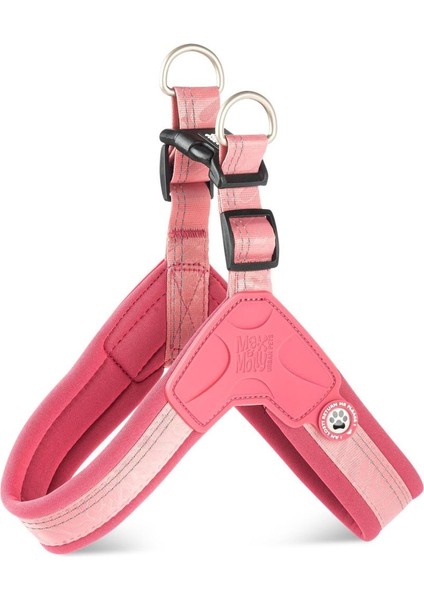 Matrix 2.0 Akıllı Künyeli Q-Fit Köpek Göğüs Tasması Rose Xsmall
