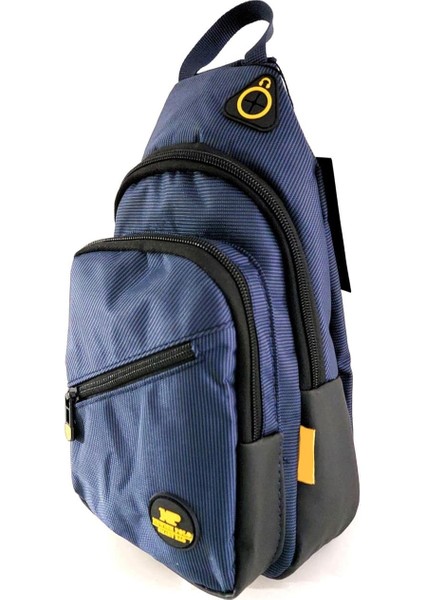 Unisex Su Geçirmez Kulaklık Çıkışlı 3 Bölmeli Quatro Çapraz Göğüs ve Sırt Çantası FC868