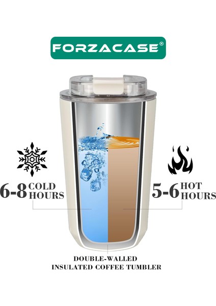 Çift Katmanlı Paslanmaz Çelik 240ML 6 Saat Sıcak Soğuk Tutan Bardak Termos Mug - FC845 fırsatları
