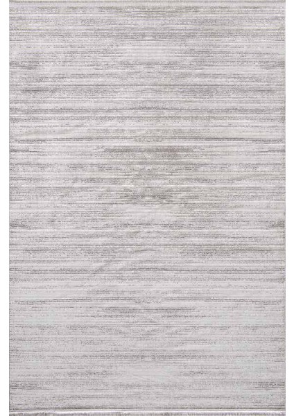 Sateen Koleksiyonu Dekoratif Saçaklı Halı 6414 Gri