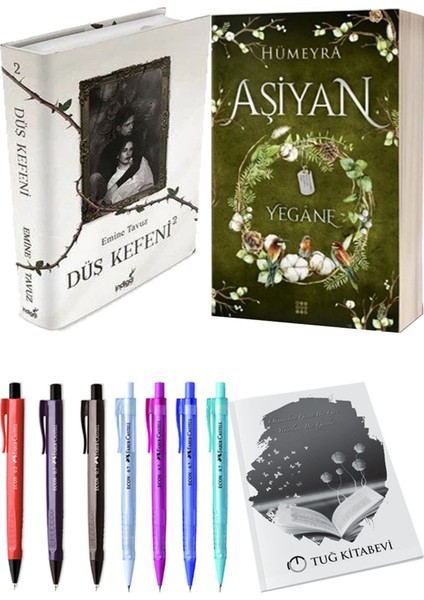 Aşiyan 3 Yegane Ciltli ve Düş Kefeni 2 Ciltli Emine Tavuz 2'li Set + Hediyeli