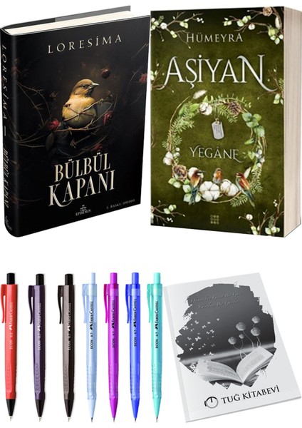 Aşiyan 3 Yegane Ciltli ve Ephesus Yayınları Bülbül Kapanı 1 Ciltli Loresima 2'li Set + Hediyeli