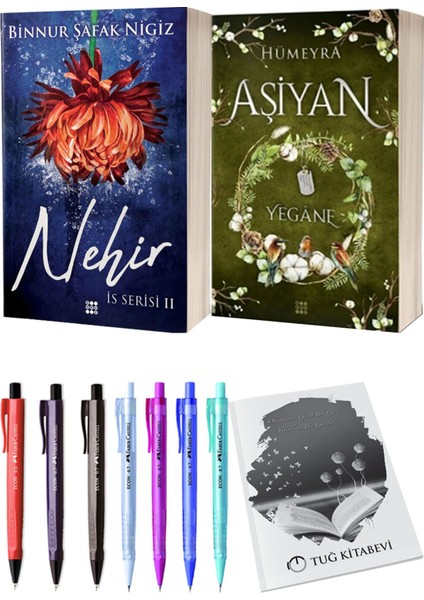 Aşiyan 3 Yegane Ciltli ve İs Serisi 2 Nehir Ciltli Binnur Şafak Nigiz 2'li Set + Hediyeli