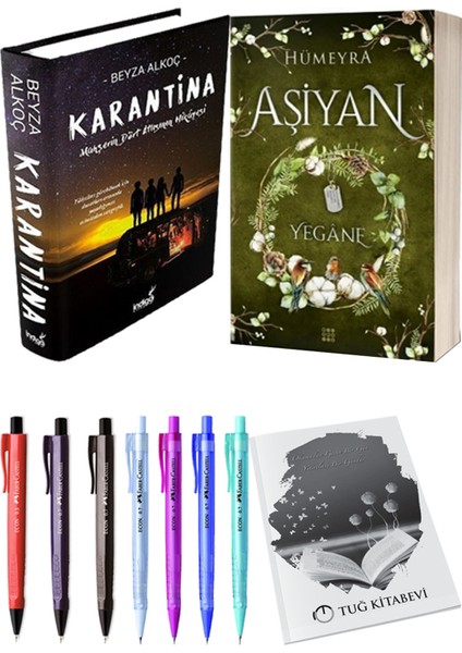 Aşiyan 3 Yegane Ciltli ve Karantina 1 Ciltli Beyza Alkoç 2'li Set + Hediyeli
