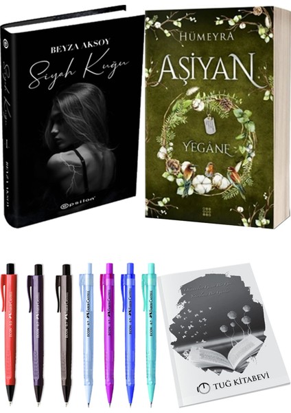 Aşiyan 3 Yegane Ciltli ve Epsilon Yayınevi Siyah Kuğu Ciltli Beyza Aksoy 2'li Set + Hediyeli
