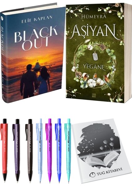 Aşiyan 3 Yegane Ciltli ve Blackout Ciltli Elif Kaplan 2'li Set + Hediyeli