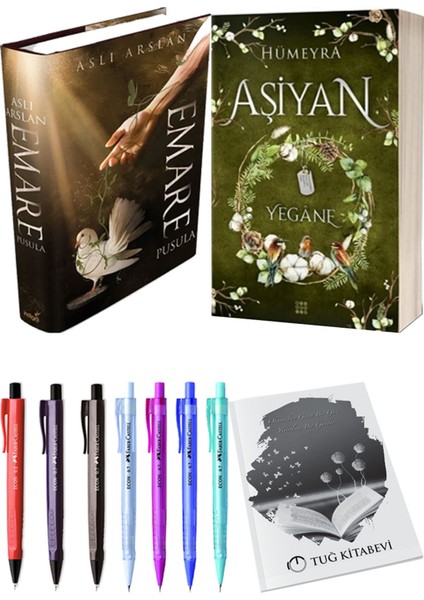 Aşiyan 3 Yegane Ciltli ve Emare Pusula Ciltli Aslı Arslan 2'li Set + Hediyeli