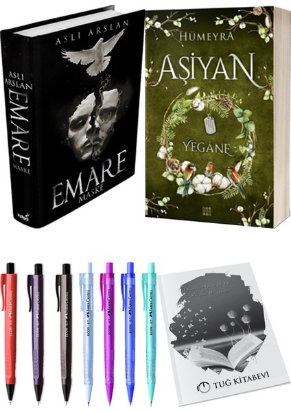 Aşiyan 3 Yegane Ciltli ve Emare Maske Ciltli Aslı Arslan 2'li Set + Hediyeli