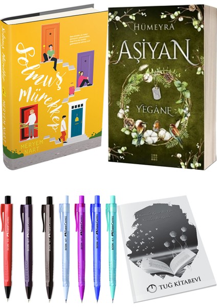 Aşiyan 3 Yegane Ciltli ve Ephesus Solmuş Mürekkep 2 Ciltli Meryem Nart 2'li Set + Hediyeli