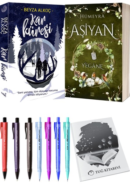 Aşiyan 3 Yegane Ciltli ve Kar Küresi Ciltli Beyza Alkoç 2'li Set + Hediyeli