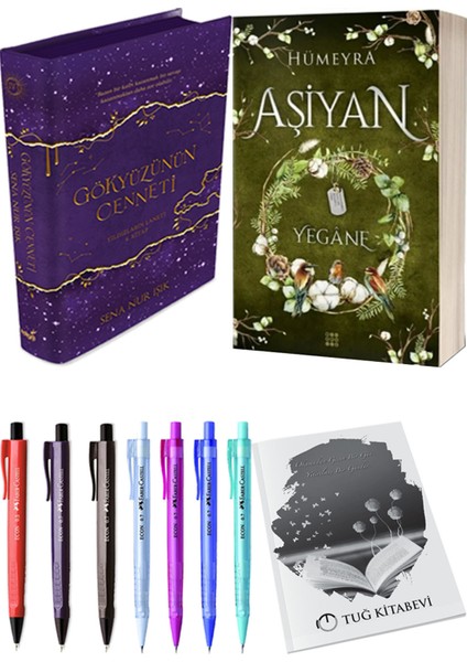 Aşiyan 3 Yegane Ciltli ve Gökyüzünün Cenneti 4 Ciltli Sena Nur Işık 2'li Set + Hediyeli