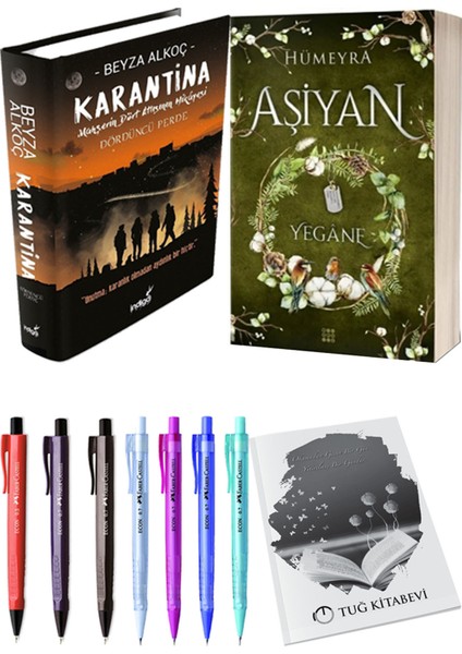 Aşiyan 3 Yegane Ciltli ve Karantina 4 Ciltli Beyza Alkoç 2'li Set + Hediyeli