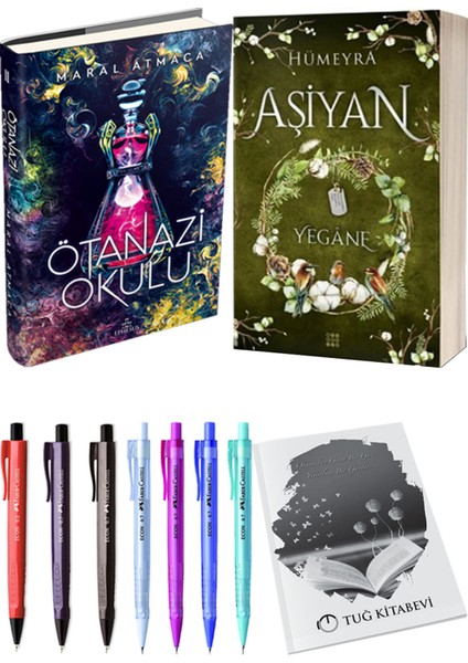 Aşiyan 3 Yegane Ciltli ve Ephesus Ötanazi Okulu 2 Ciltli Maral Atmaca 2'li Set + Hediyeli