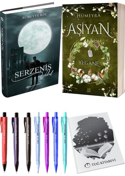 Aşiyan 3 Yegane Ciltli ve Epsilon Serzeniş Iıı Vebal Ciltli Sümeyye Koç 2'li Set + Hediyeli