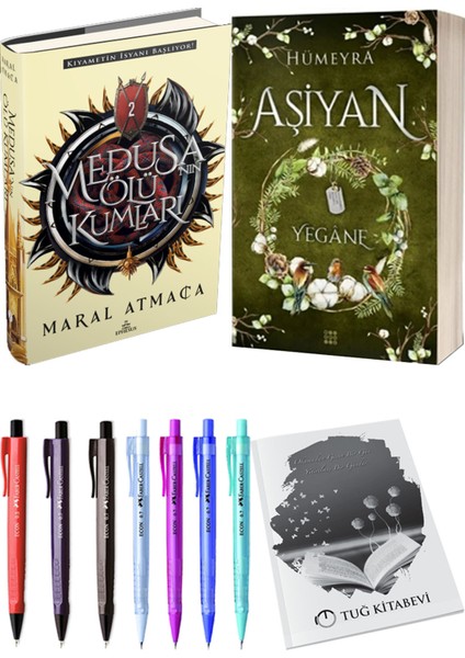 Aşiyan 3 Yegane Ciltli ve Medusanın Ölü Kumları 2 Ciltli Maral Atmaca 2'li Set + Hediyeli