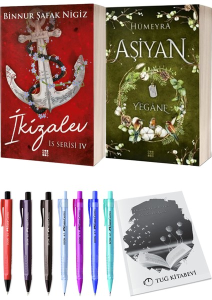 Aşiyan 3 Yegane Ciltli ve İs Serisi 4 İkizalev Ciltli Binnur Şafak Nigiz 2'li Set + Hediyeli