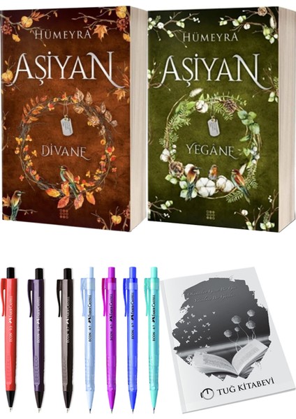 Aşiyan 3 Yegane Ciltli ve Aşiyan 2 Divane Ciltli Hümeyra 2'li Set + Hediyeli