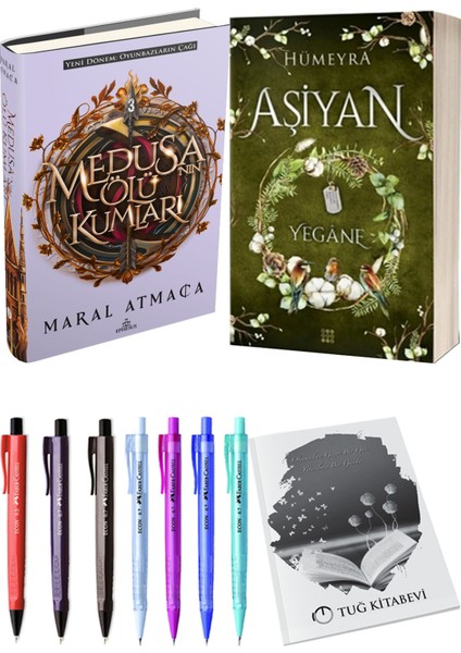 Aşiyan 3 Yegane Ciltli ve Medusanın Ölü Kumları 3 Ciltli Maral Atmaca 2'li Set + Hediyeli
