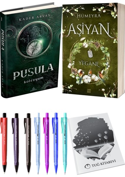 Aşiyan 3 Yegane Ciltli ve Pusula 1 Kolezyum Ciltli Kader Arvas 2'li Set + Hediyeli