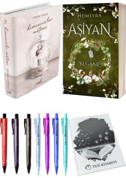 Aşiyan 3 Yegane Ciltli ve Kimsesizler Matemi 3 Ciltli Emine Tavuz 2'li Set + Hediyeli