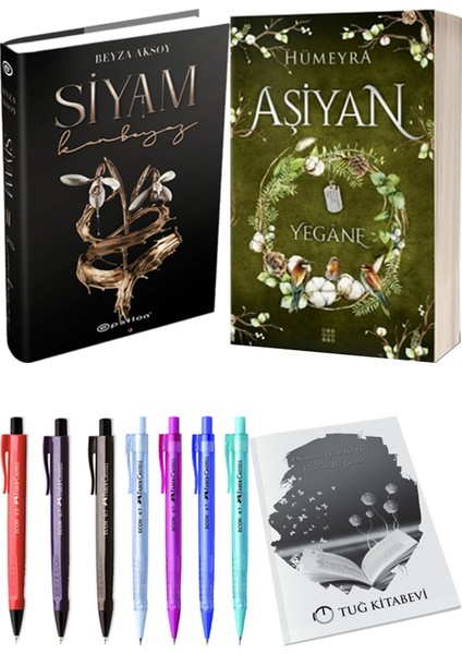 Aşiyan 3 Yegane Ciltli ve Epsilon Yayınevi Siyam 2 Ciltli Beyza Aksoy 2'li Set + Hediyeli