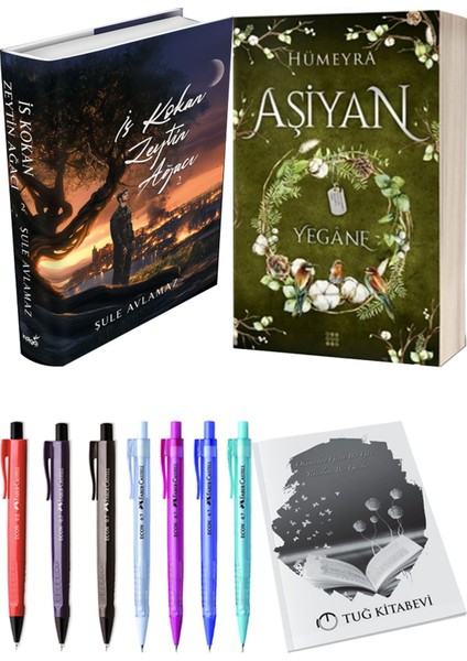 Aşiyan 3 Yegane Ciltli ve İs Kokan Zeytin Ağacı 2 Ciltli Şule Avlamaz 2'li Set + Hediyeli