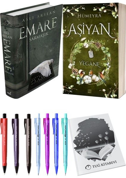 Aşiyan 3 Yegane Ciltli ve Emare Sarmaşık Ciltli Aslı Arslan 2'li Set + Hediyeli