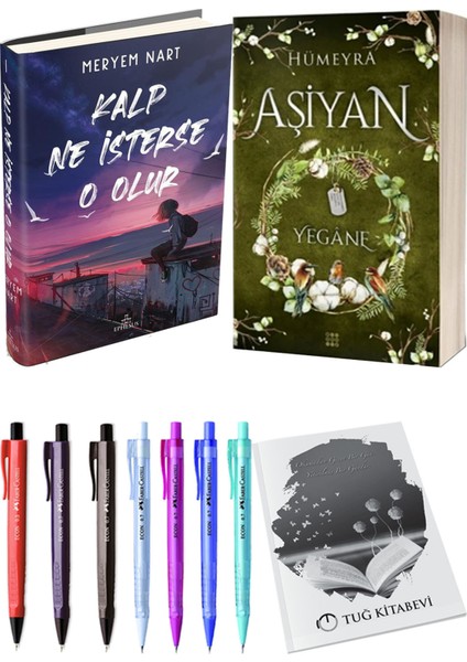 Aşiyan 3 Yegane Ciltli ve Kalp Ne İsterse O Olur 1 Ciltli Meryem Nart 2'li Set + Hediyeli