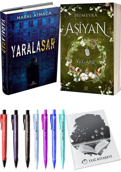 Aşiyan 3 Yegane Ciltli ve Ephesus Yayınları Yaralasar 1 Ciltli Maral Atmaca 2'li Set + Hediyeli