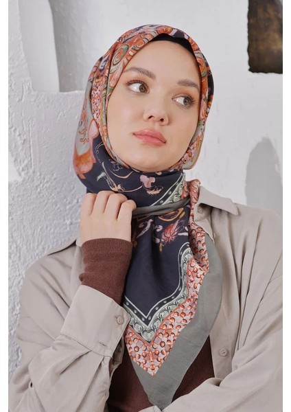 Haki Loryan Scarf Diamond Diya Eşarp
