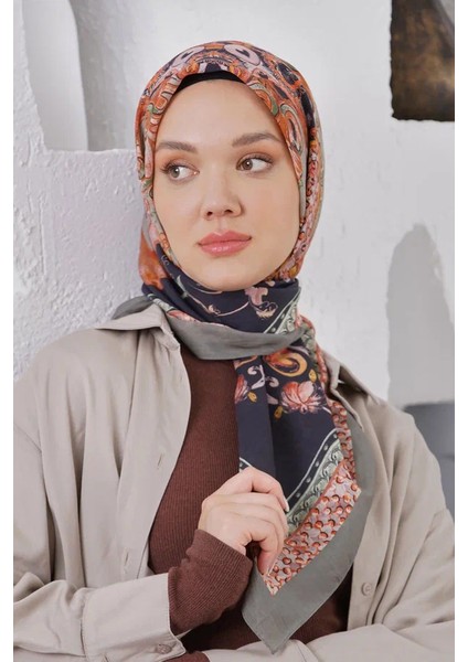 Haki Loryan Scarf Diamond Diya Eşarp