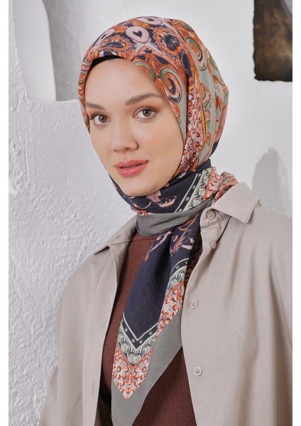 Haki Loryan Scarf Diamond Diya Eşarp