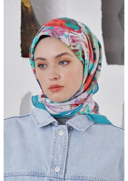 Petrol Loryan Scarf Diamond Henna Eşarp