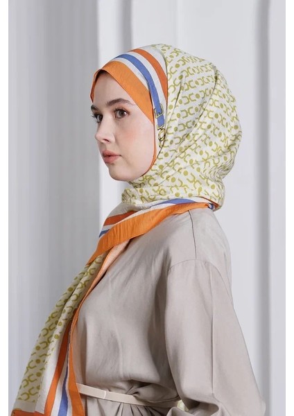 Orange Loryan Scarf Diamond Royal Şal