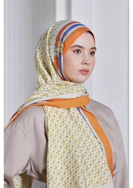 Orange Loryan Scarf Diamond Royal Şal modelleri