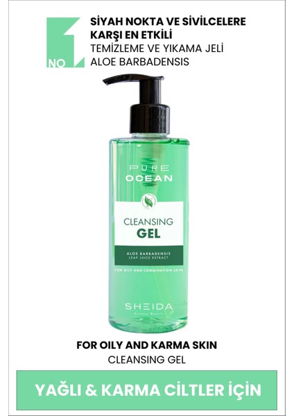 Pure Ocean Temizleme Jeli - Yağlı Ve Karma Ciltler 250 Ml