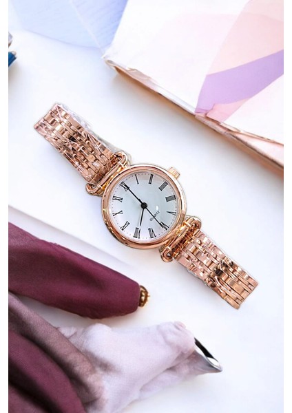 Yuvarlak Kasa Şıklığınıza Şıklık Katıcak Premium Kasa Retro Kadın Kol Saati