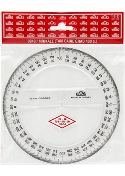 15cm Tam Daire Plastik Minkale İletki / 0920