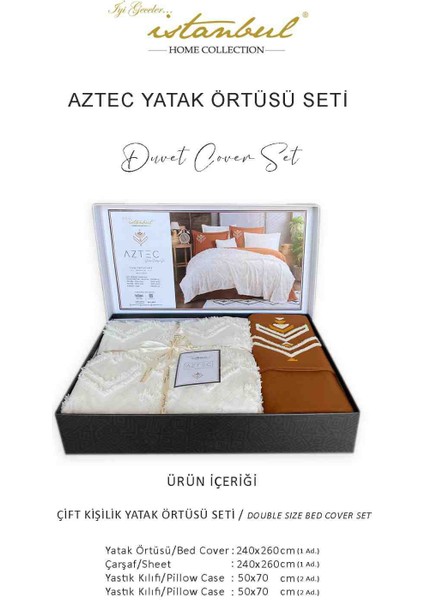 Iyi Geceler Istanbul Aztec Yatak Örtüsü Seti