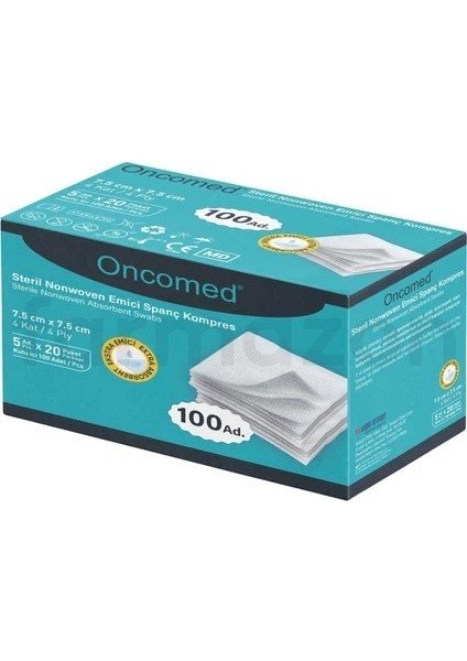 Gaz Kompres Steril Nonwoven 100 Adet