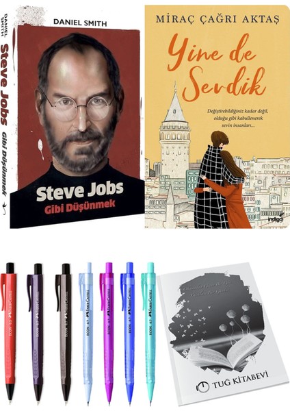 Steve Jobs Gibi Düşünmek ve Yine De Sevdik Miraç Çağrı Aktaş 2'li Set + Hediyeli